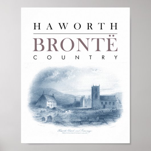 Land Bronte mit Kirche und Parsony Poster (Vorne)