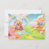 Land Candy Birthday Vielen Dank für Ihre Einladung (Rückseite)