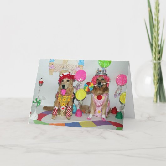 Land Candy Golden Geburtstag Karte (Vorderseite)