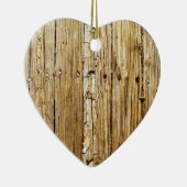 Land-Charme getragene hölzerne Herz-Verzierung Keramikornament (Rechts)