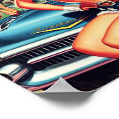 Land Cheerleader Button-up Poster (Ecke)