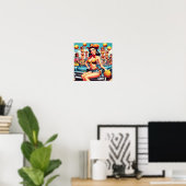 Land Cheerleader Button-up Poster (Heimbüro)