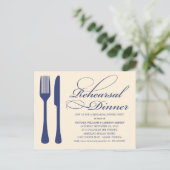 LAND CHIC FLATWARE | PROBE DINNER INVITE EINLADUNGSPOSTKARTE (Stehend Vorderseite)