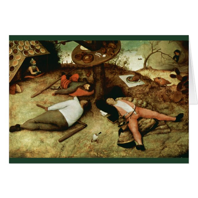 Land Cockaigne von Pieter Bruegel dem Älteren (Vorderseite (Horizontal))