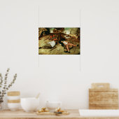 Land Cockaigne von Pieter Bruegel dem Älteren Poster (Küche)