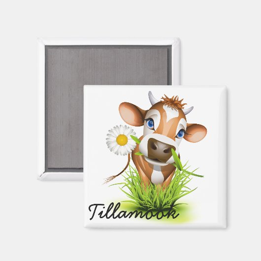 Land Cow Magnet (Vorderseite/Rückseite)