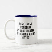 Land Cruiser Funny Zweifarbige Tasse (Links)