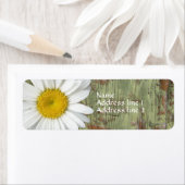 Land Daisy Barn Wood Address Labels (Insitu)