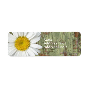 Land Daisy Barn Wood Address Labels
