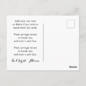 Land Dankeschön mit Heiligem Kreuz Postkarte (Rückseite)