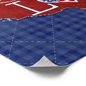 Land, das ich LIEBE habe - US-amerikanisches Herz  Poster (Ecke)