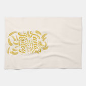 Land, das mit Milch und Honig-Tee-Handtuch fliegt Geschirrtuch (Horizontal)