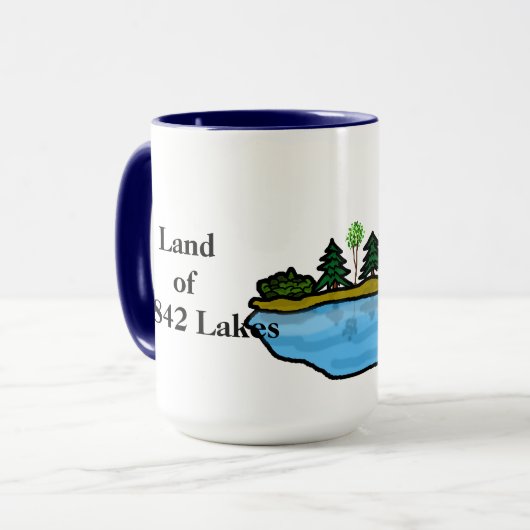 Land der 11.842 Seen Minnesota Tasse (Vorderseite Links)