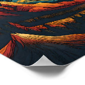 Land der aufsteigenden Sonne Poster (Ecke)