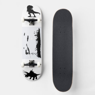 Land der Dinosaurier-Schattengrafik Skateboard