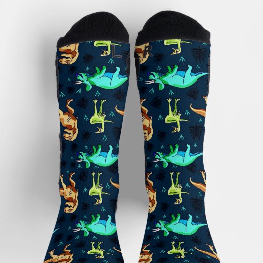 Land der Dinosaurier Socken (Oben)