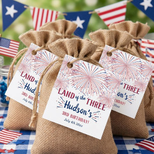 Land der Drei! 4. Juli 3. Geburtstagsfeier Geschenkanhänger