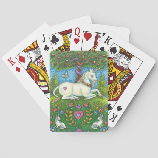 Land der Eden Einhorndecke der BICYCLE POKER CARDS Spielkarten (Rückseite)