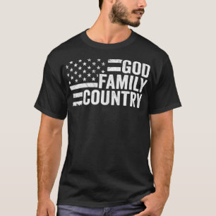 Land der Familie Gottes - Patriotisch Christlicher T-Shirt