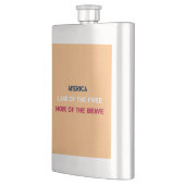 Land der Freie ... Flachmann (Links)