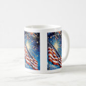 Land der Freie... 'Merica Kaffeetasse (VorderseiteRechts)