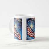Land der Freie... 'Merica Kaffeetasse (Vorderseite Links)