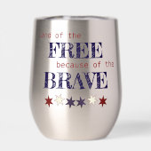 Land der Freie wegen der tapferen Stemless (Rückseite)