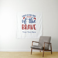 Land der Freie wegen des Brave Red Blue