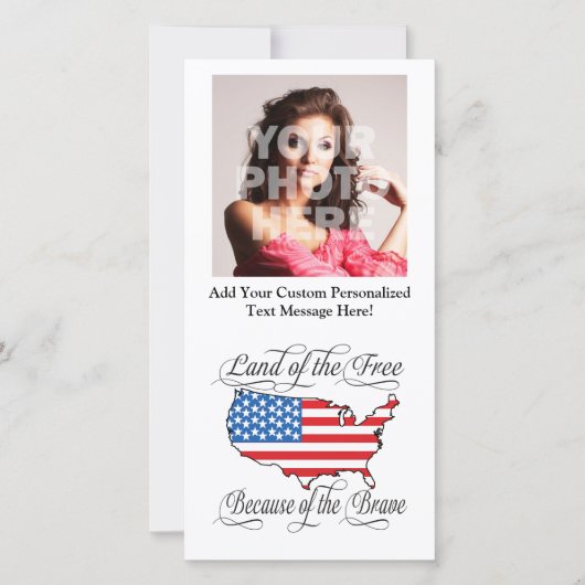 Land der Freie wegen des schönen Patriotischen USA (Vorderseite)