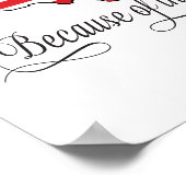 Land der Freie wegen des schönen Patriotischen USA Poster (Ecke)