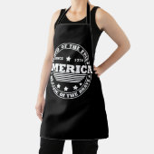 Land der Freie wegen des tapferen 4. july Schürze (InSitu)