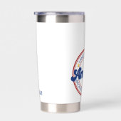 Land der Freie wegen des tapferen Amerika Thermobecher (Rechts)