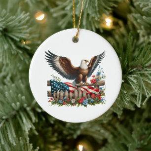Land der Freien, 250 Jahre Freiheit Keramik Ornament