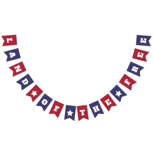 Land der Freien - 4. Juli Nationalhymne Wimpelkette (Alle)