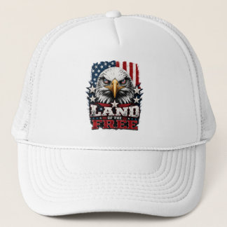 Land der Freien – Adler Patriotenmütze Truckerkappe