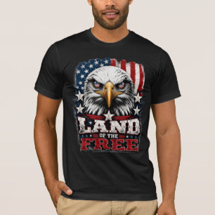 Land der Freien – Adler Patriotisches T-Shirt