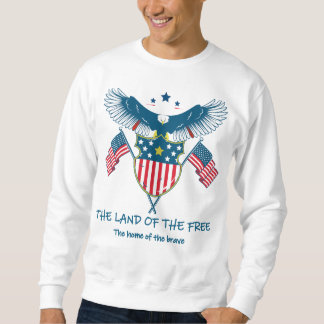Land der freien Adlerpullover Sweatshirt