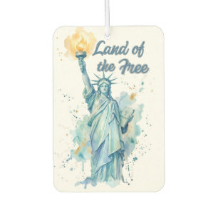 "Land der Freien - Aquarell Statue of Liberty P Autolufterfrischer
