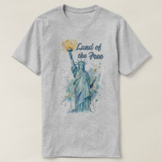 "Land der Freien - Aquarell Statue of Liberty P T-Shirt