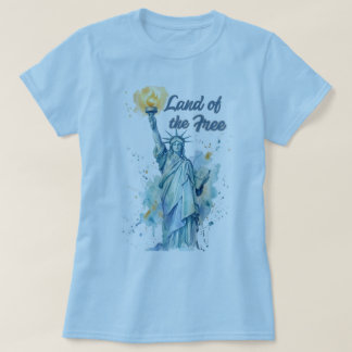 "Land der Freien - Aquarell Statue of Liberty P T-Shirt