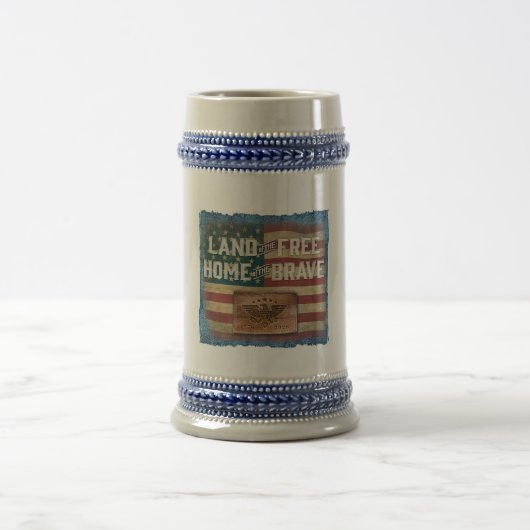 Land der Freien - Bierkrug Bierglas (Mittel)