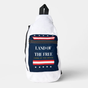 Land der Freien, Heimat der Tapferen 4. Juli Crossbody Bag