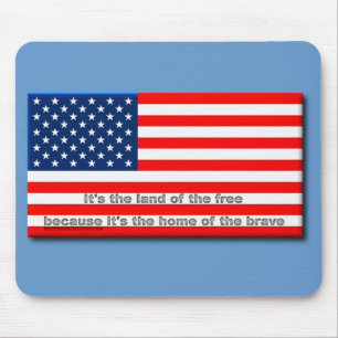Land der Freien, Home of the Brave-Mauspad Mousepad