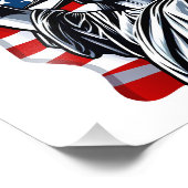 Land der Freien - Patriotisch Fotodruck (Ecke)