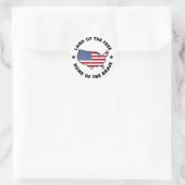 Land der freien patriotischen Sticker (Tasche)