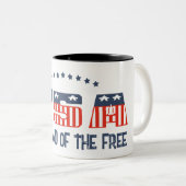 Land der Freien Patriotischen Tasse (VorderseiteRechts)