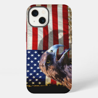 Land der freien patriotischen US-Flagge und Adler iPhone Hülle