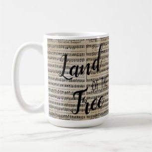 Land der Freien Sternenbanner Holzkiste S Kaffeetasse
