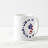 Land der freien USA Flag Patriotic Kaffeetasse (VorderseiteRechts)