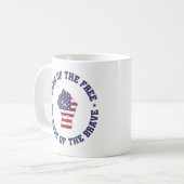 Land der freien USA Flag Patriotic Kaffeetasse (Vorderseite Links)